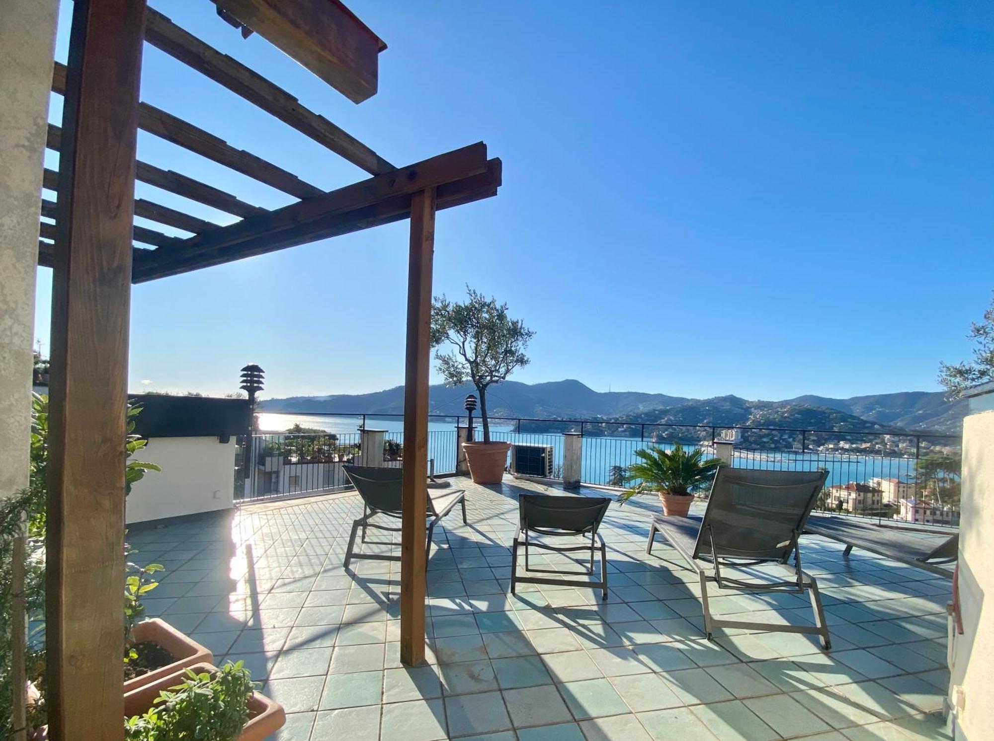 Welcome Riviera - Paradiso 12-Ultimo Restauro Nel 2025-Vista Mare Stupenda-Balcone Con Vista Meravigliosa Piu' Terrazza Solarium Sovrastante Di 70 Mq Esterna Рапалло Екстер'єр фото